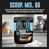 Vista 4 de Animal Flex Powder - Suplemento de apoyo articular para alivio del dolor, reparar y restaurar músculos con cúrcuma, glucosamina, condroitina, MSM