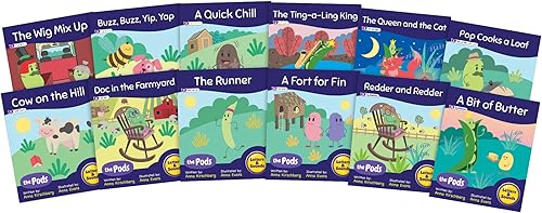 Miniatura 2 de Junior Learning Lectores decodificables The Pods - Fase 3 Fonética: La ciencia de la lectura, textos fáciles decodificables, lectores principiantes,
