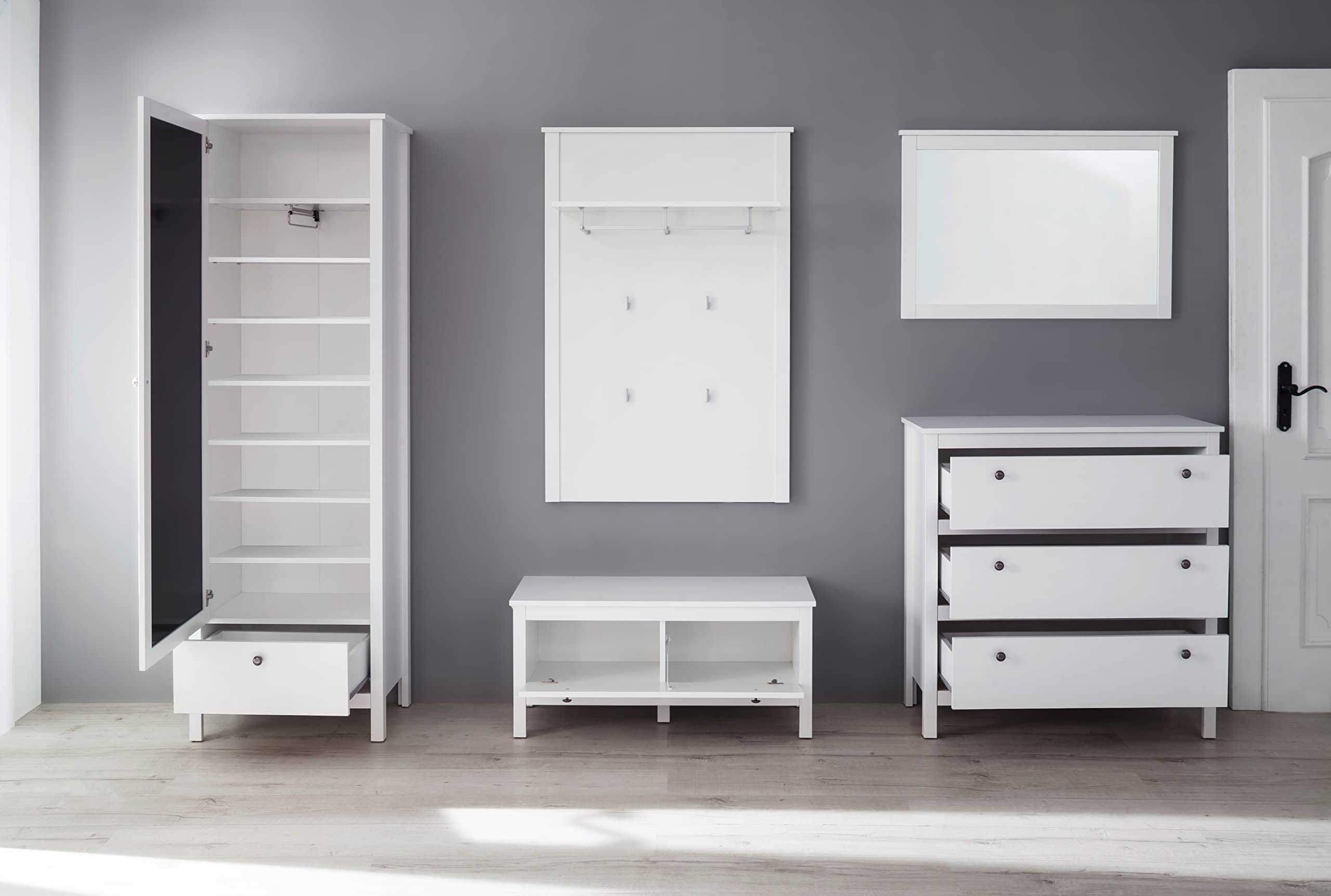 OLE Einlegeböden 6er Set - Weiße Regalböden Für Schrank & Garderobe