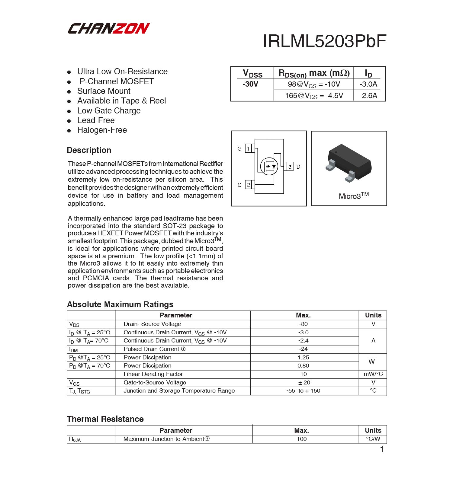 Chanzon 100x BSS84 SOT-23 – P-Kanal MOSFET, -0,13 Produktbild-Vorschau 2