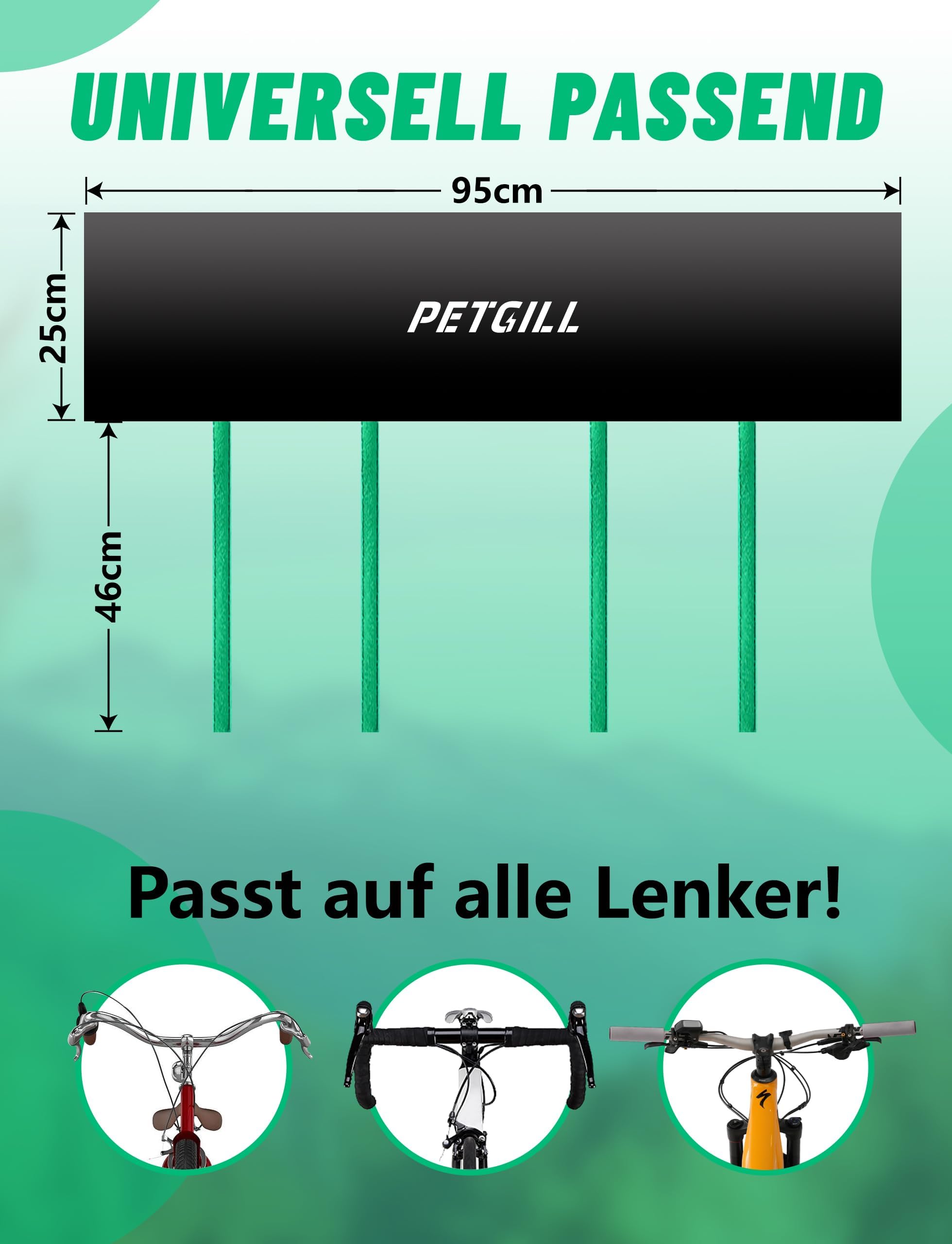 2er Pack Lenkerschutzhülle E-Bike & Fahrrad, 420D Wasserdichte Fahrradabdeckung, Transportschutz für Fahrradträger, Regenschutz Zubehör für Lenker & Display (z.B. Bosch), Reißfestes Cover