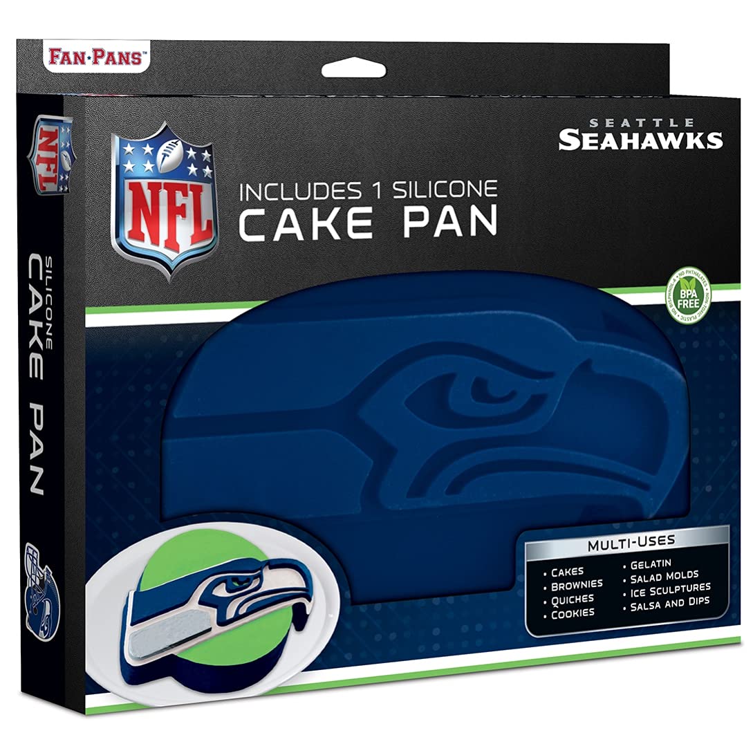 MasterPieces Fan Pans NFL Seattle Seahawks Cake Pan, Team Colors, One Size (SES4020)