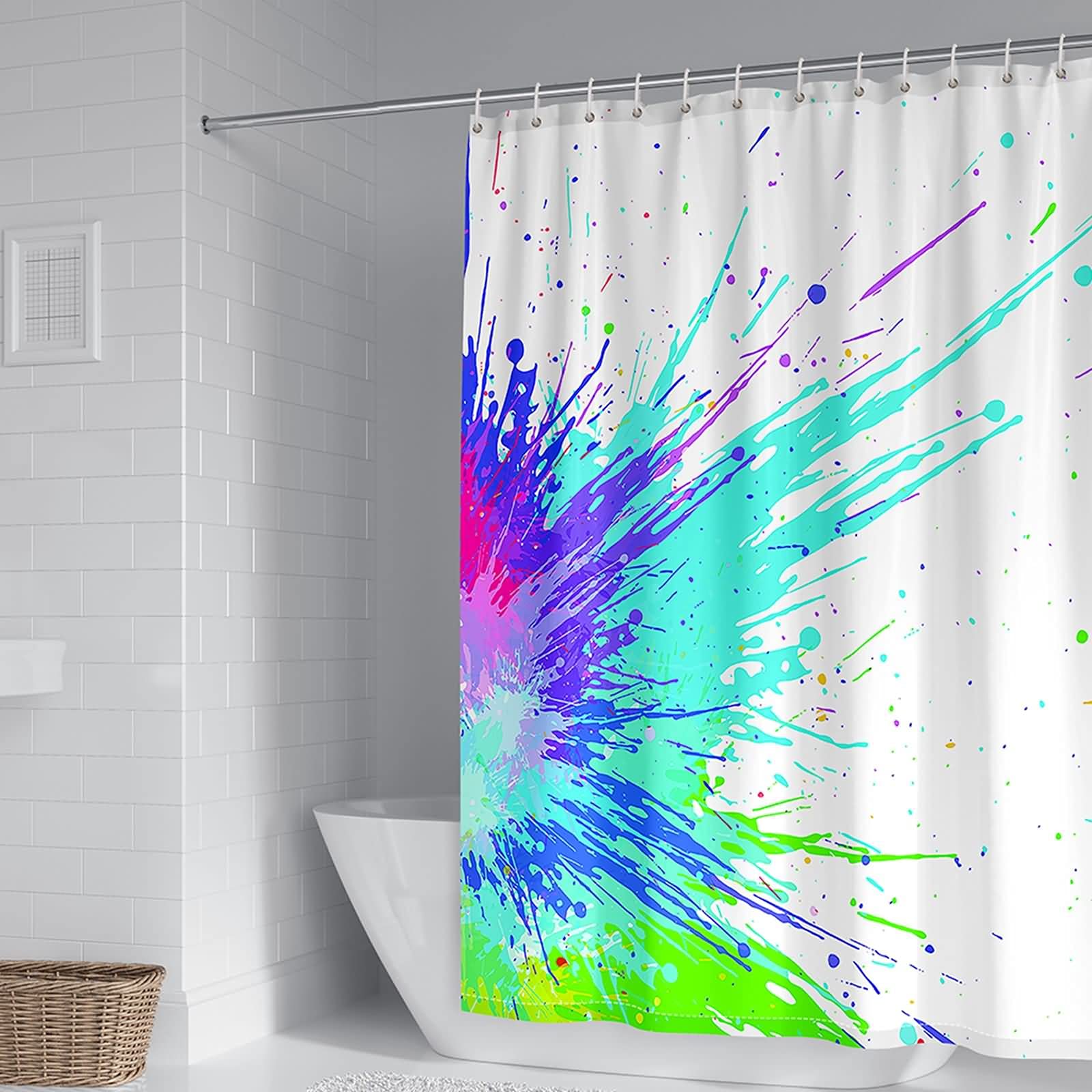 Rideau de douche anti moisissure KnSam graffiti pour salle de bain saine