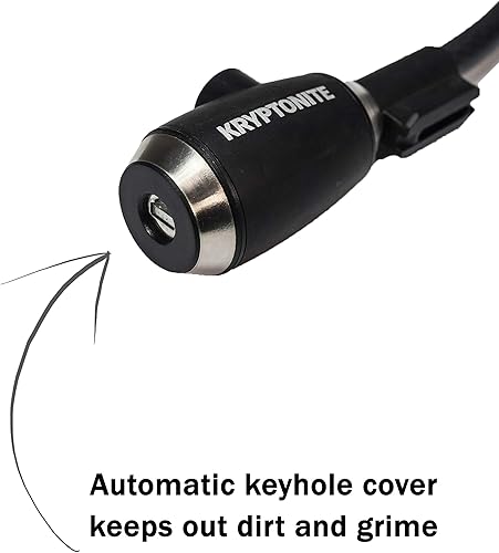 Miniatura 3 de Kryptonite KryptoFlex - Cable de bloqueo de bicicleta, 2 pies, 6 pies, 10 pies de largo, 0.472 in de grosor, cable de acero trenzado resistente,