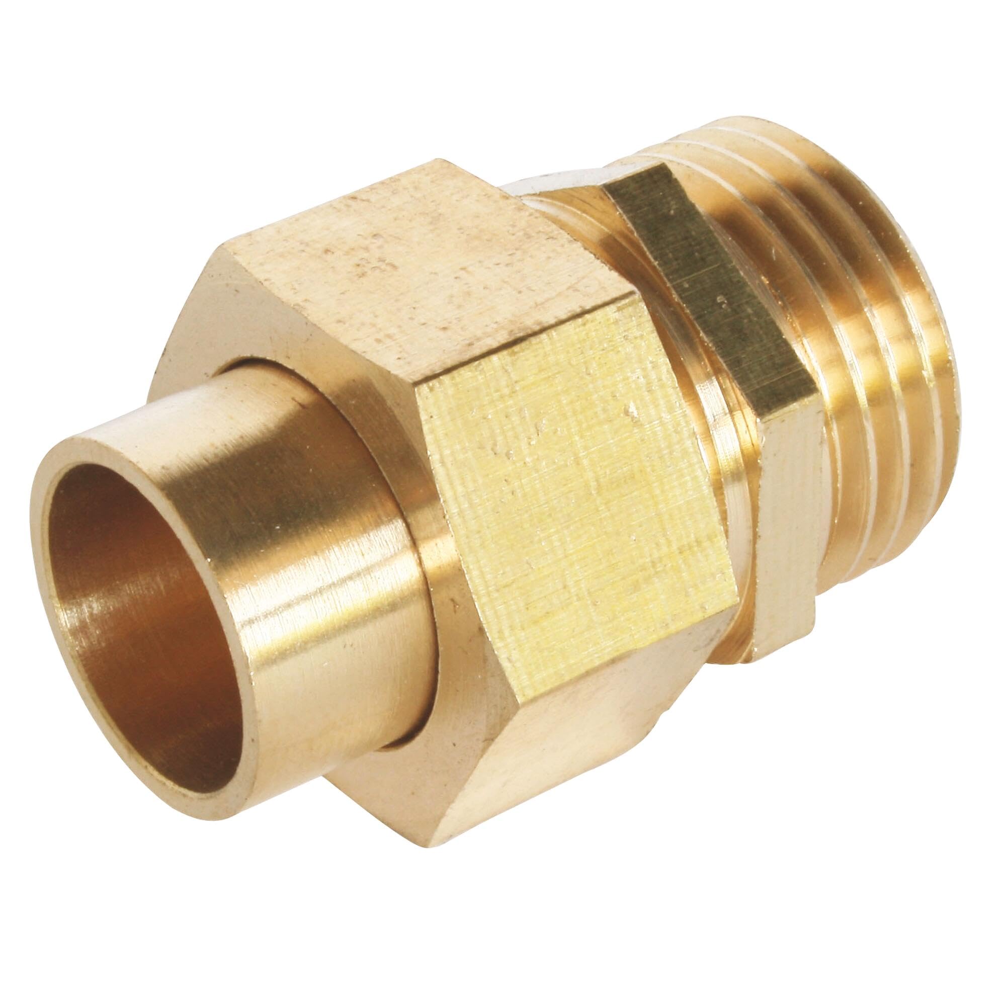 SOMATHERM FOR YOU, Raccord laiton à souder union droit 3 pièces Ø14, mâle 15/​21, pour tube cuivre Idéal pour plomberie, réseaux d'eau sanitaire et chauffage Étanchéité assurée