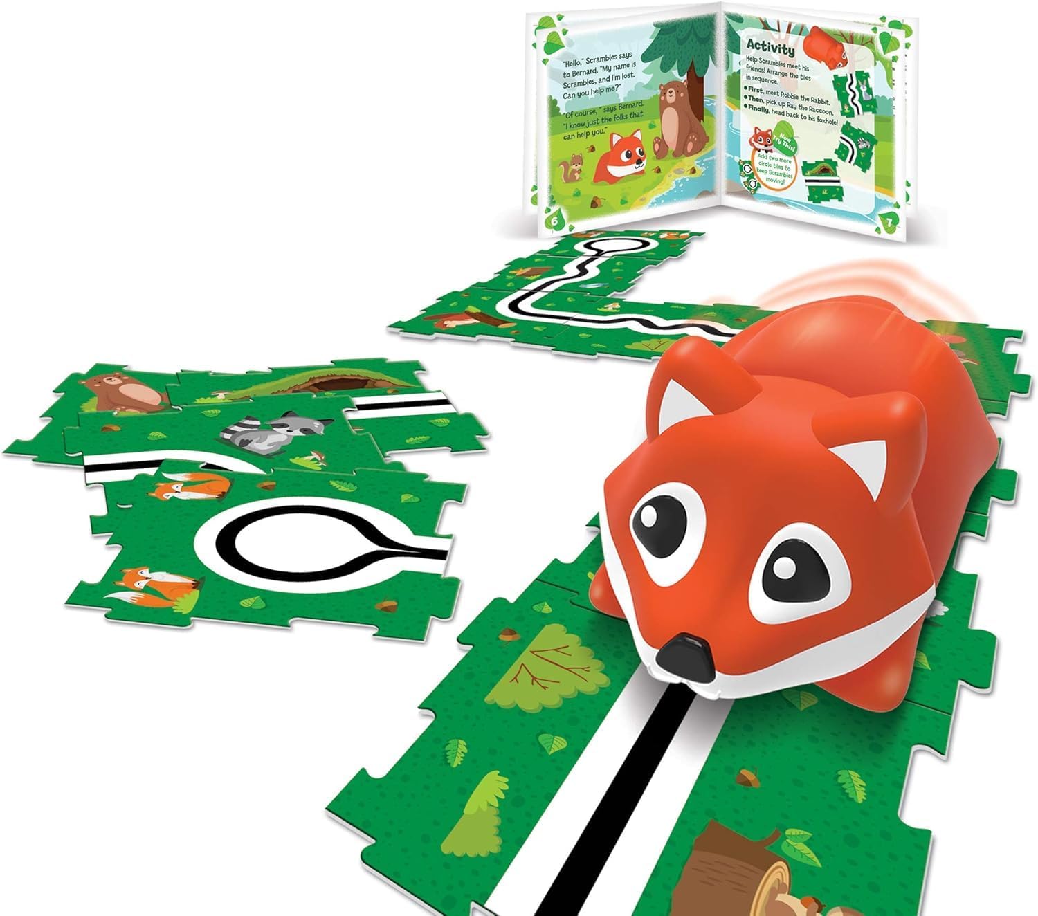 Learning Resources LER3097 Critters Go Scrambles The Fox, STEM, Early Coding Toy, Interactive Pet, Ages 4+