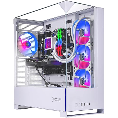 Skytech Gaming Archangel 5 Gaming PC, AMD Ryzen 7 7700 3.8GHz, NVIDIA RTX 5060, 1TB NVMe SSD, 32GB DDR5 RAM 6000, 750W Gold PSU, Wi-Fi, Win 11, Desktop
