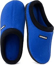 ULTRAIDEAS Women's Cozy Fleece-Lined Memory Foam Slippers with Anti-Slip Rubber Sole for Indoor/Outdoor