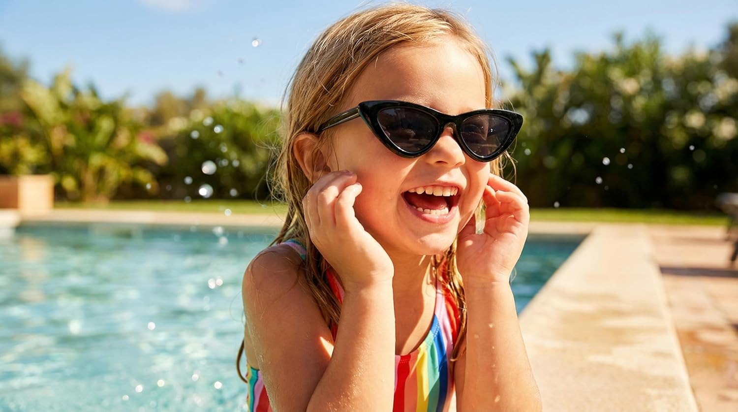 Funky Junque Kids Sunglasses Ages 2-9 UV Protection, Durable & Stylish Perfect for Boys & Girls' Outdoor Activities