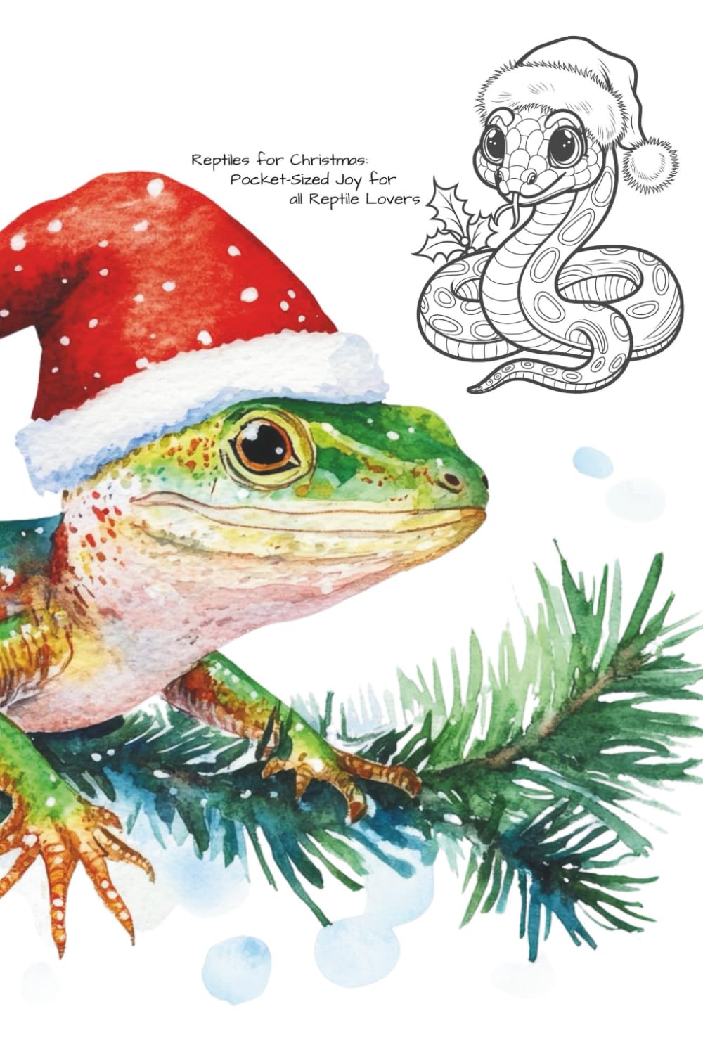 Reptiles for Christmas: Pocket-Sized Joy for all Reptile Lovers (Pocket-Sized Coloring Books (6x9 Edition))