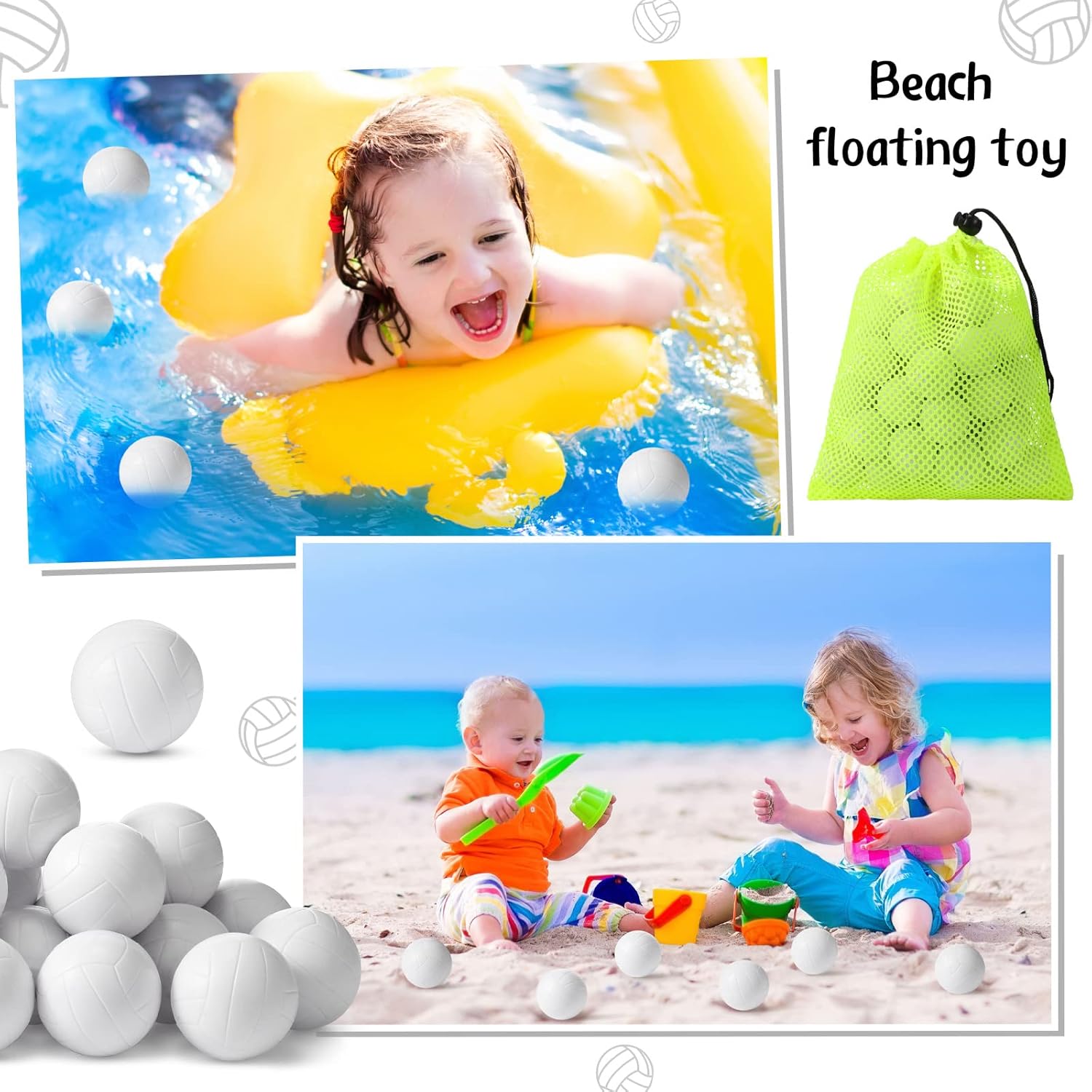 Juego Red Redonda Voleibol Playa - Con 3 Pelotas Y Red, Para Exterior E Interior