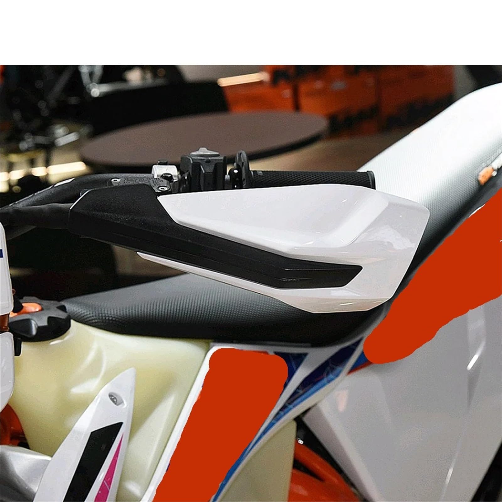 Motorrad Handschutz Passend für EXC XCW EXCF XCF XC 125–500 2014–2023, Motorrad-Schmutz-Pit-Bike-Zubehör, Handschutz(Orange)