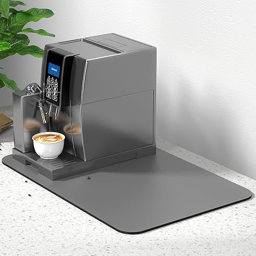 Meibeidor Tapete de café Hide Stain Rubber Coffee Bar Mats para encimera tapete absorbente antideslizante para secar platos para encimera de cocina