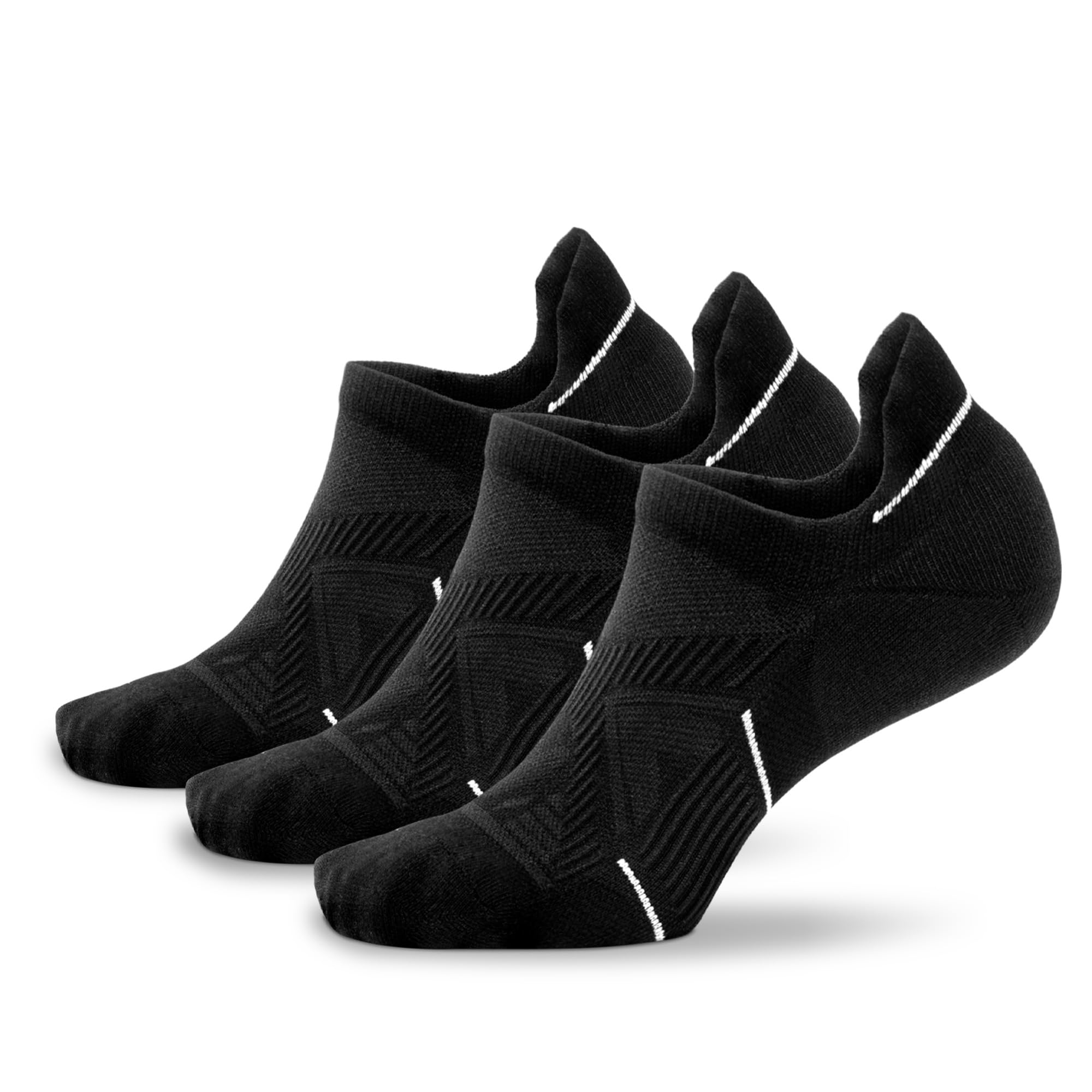 BRISIRA Coolmax Bamboo Viscose Thin Lightweight No Show Compression Socks Men Women Anti Blister Running Athletic Golf