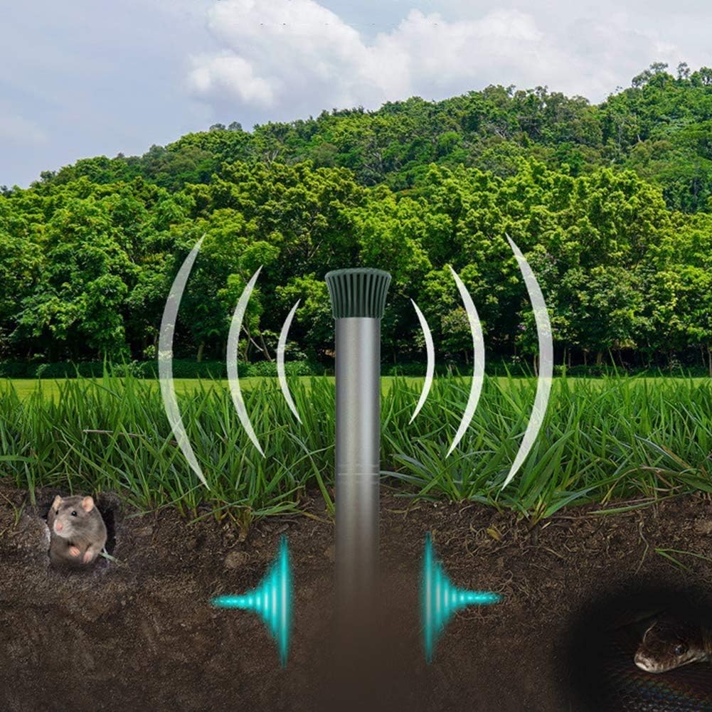 PESTECH Vibrarandum Ultrasonic Snake Chaser- Silver, Indoor/Outdoor - Live Plant