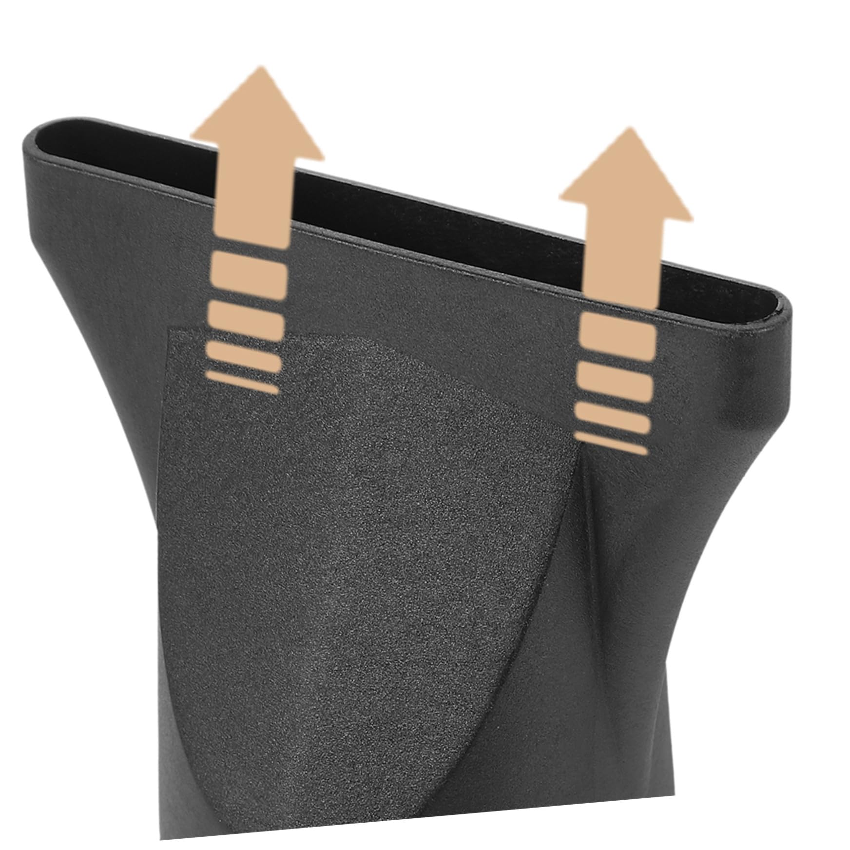 Set 4Pezzi Ugelli Concentratori Neri per Asciugacapelli in Plastico Flusso d'Aria Concentrato e Installazione Facile, Compatibili per Beccucci 4-4,8Cm