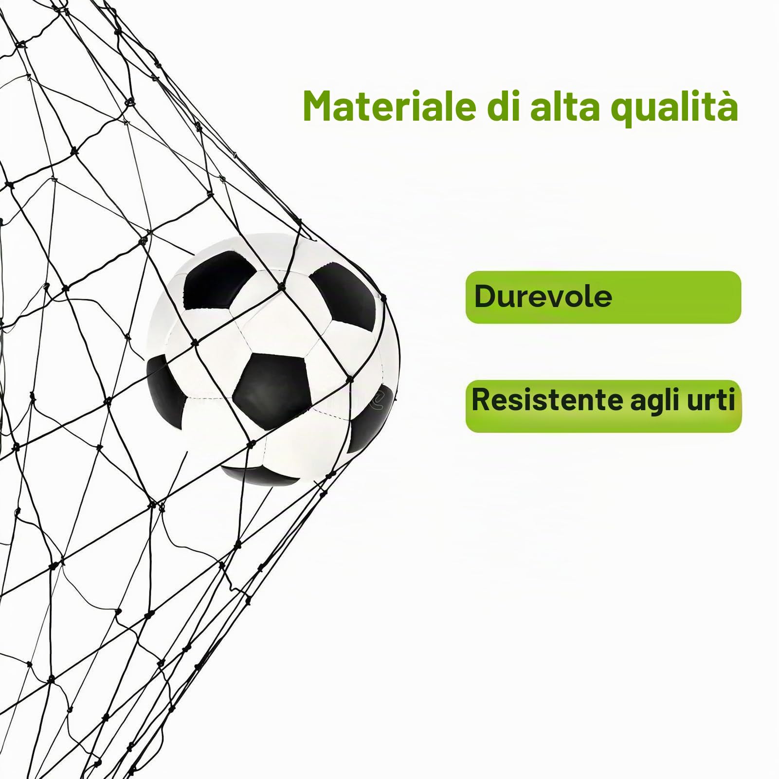 Barriera sportiva | Barriera multifunzione in nylon resistente alle intemperie – Rete per pratica sportiva, contenimento del calcio, rete per colpire la palla da garage, giardino, basket, calcio