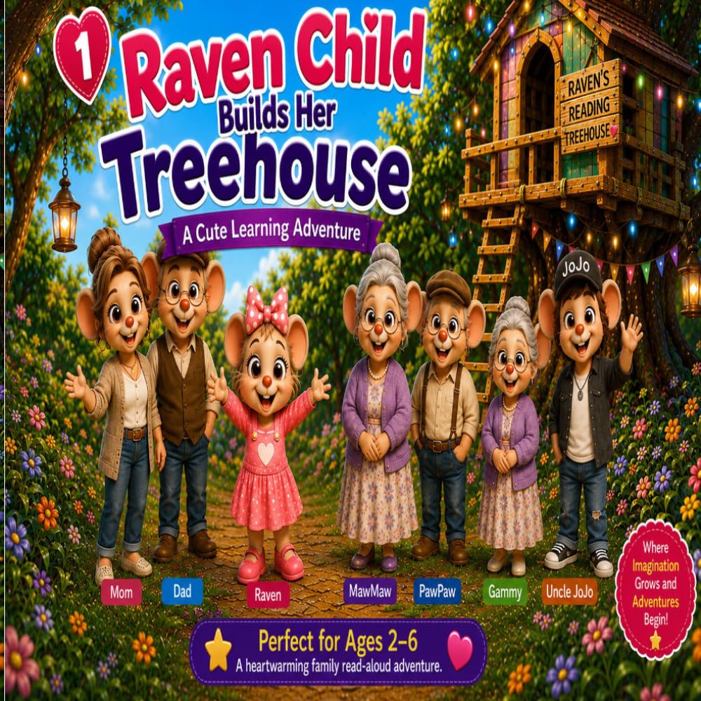 Raven Child Builds Her Tree House: Raven's Treehouse Adventures: 1