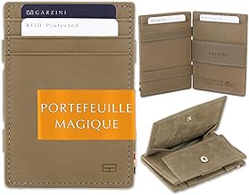 Garzini Magic Men's Genuine Leather Wallet, 8 Card Slots, RFID Protection Card Holder, Compact Wallet – Men's Wallet and Coin Purse