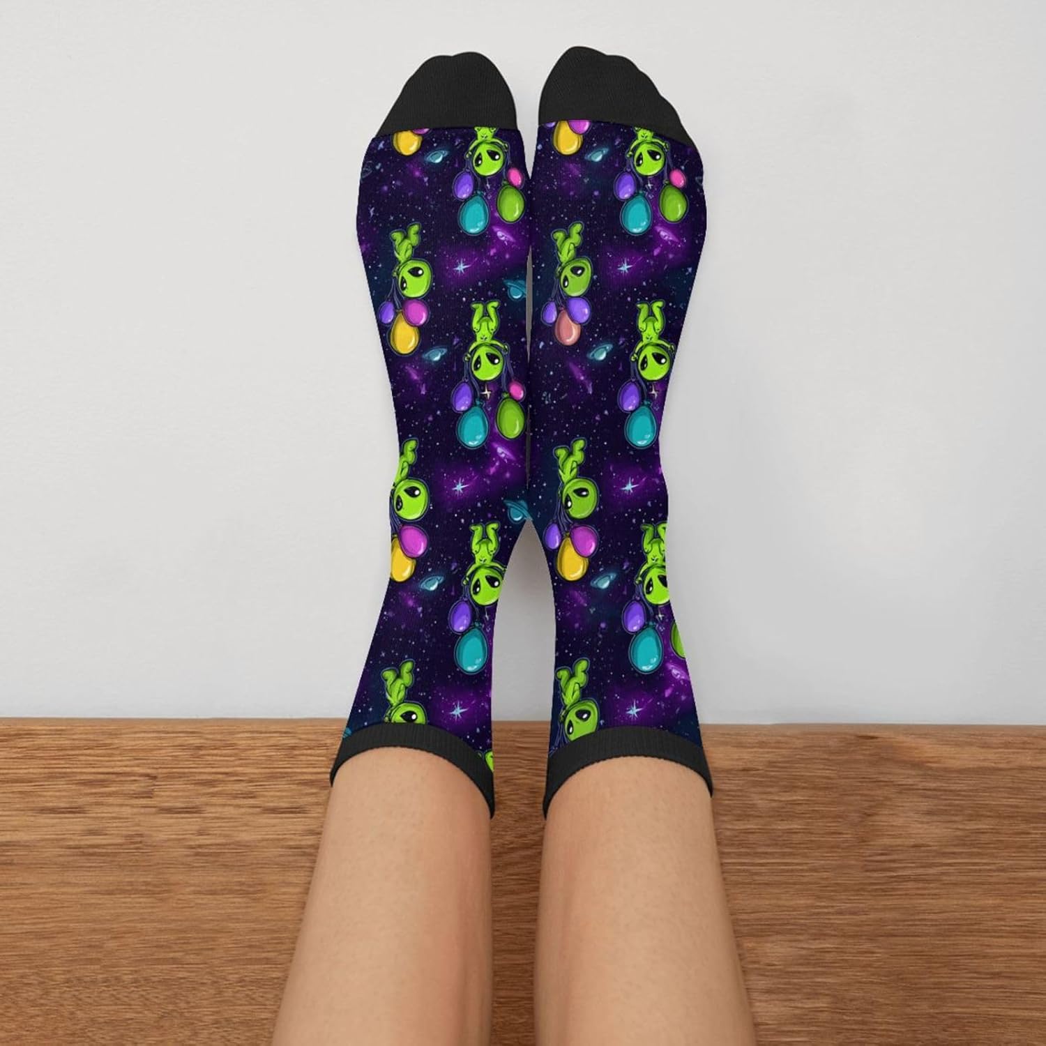 Funny Novelty Socks Casual Athletic Crazy Crew Socks For Women Men - Image 3