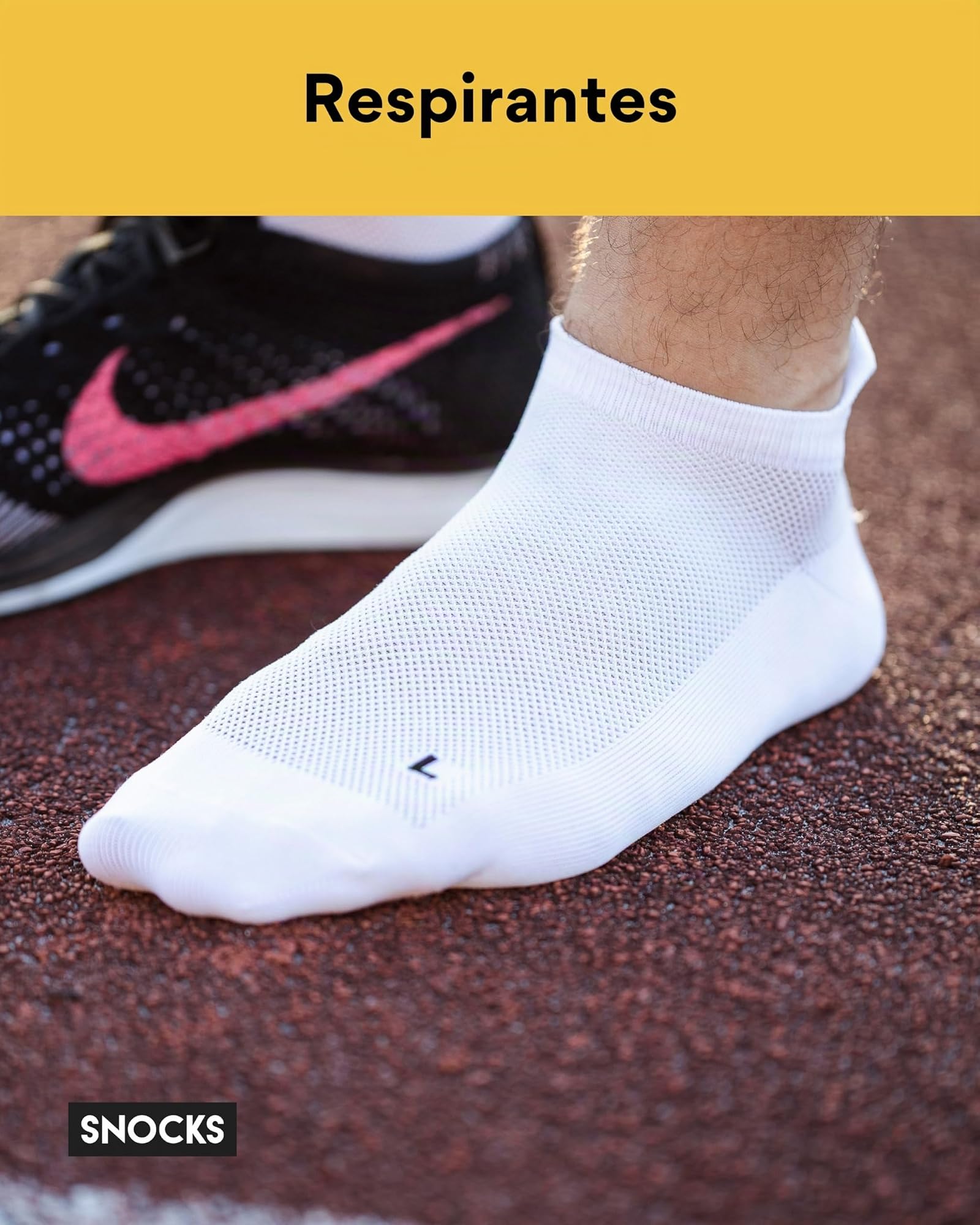 Snocks - chaussettes running homme et Femme - 4 paires - socquettes avec technologie Anti-Ampoules, Respirantes et Durable - Adaptation Parfaite - Taille 35-50