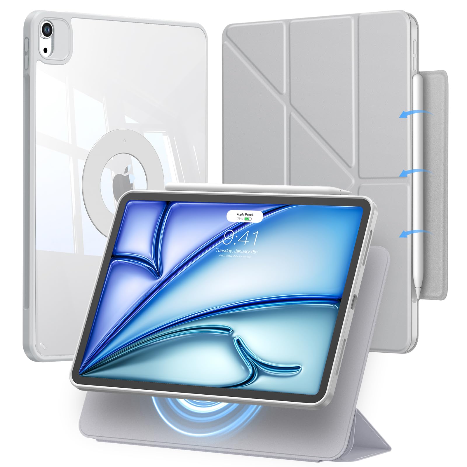 Amazon.co.jp: iPad Air 13インチ ケース M4/M3/M2対応（2026/2025