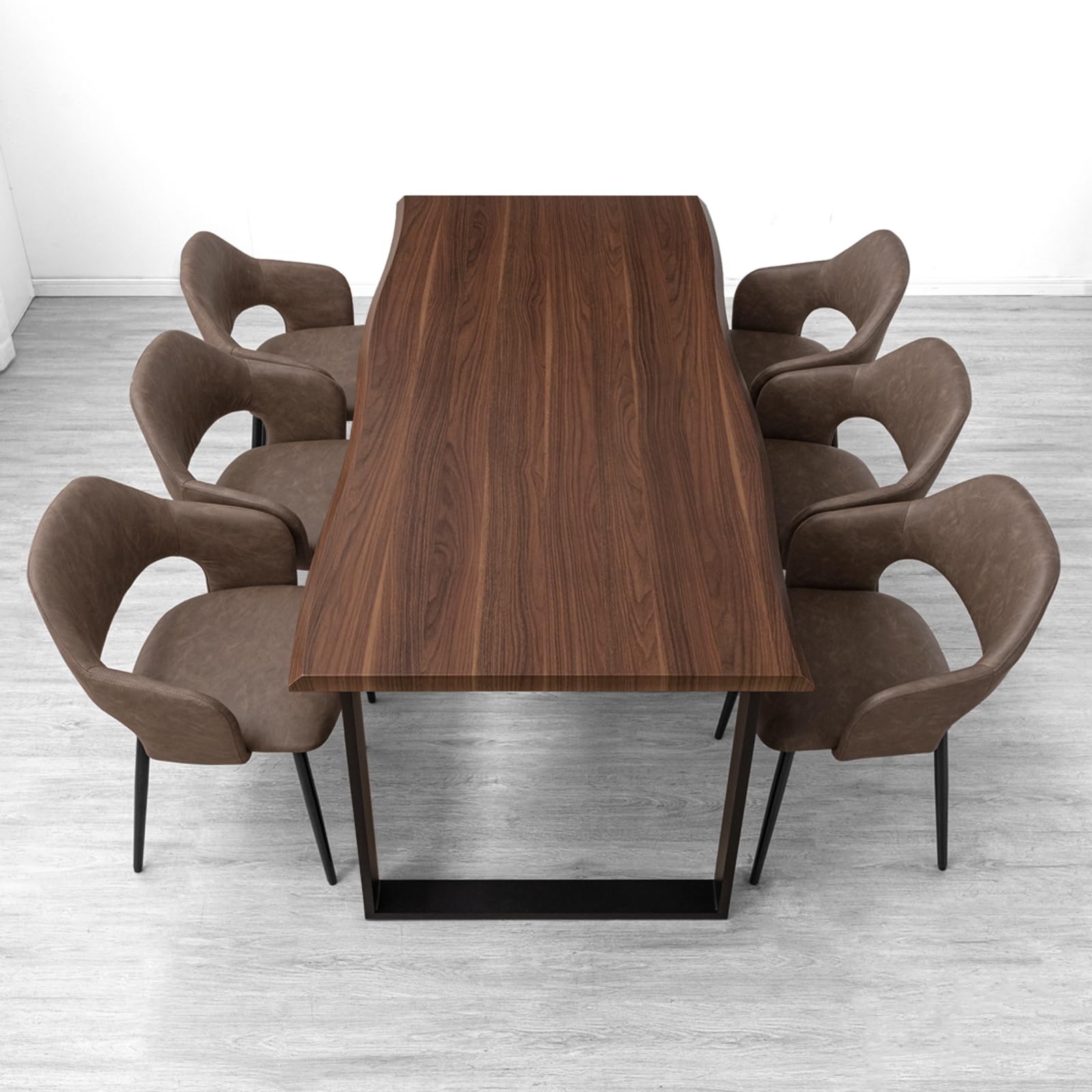 天然木ダイニングテーブルセット 6点セット　W1500✖️D850 天然木ダイニングテーブルセット 6点セット W1500✖️D850