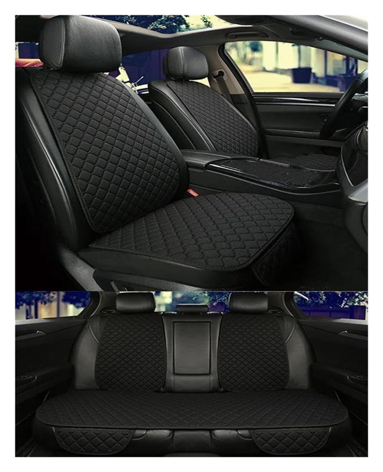 5 Asientos Universal Funda Asiento Coche para MG ZS (SUV/EV) 2019-2024, Impermeables Transpirabilidad Juegos de Cubreasientos Interior Accesorios,A