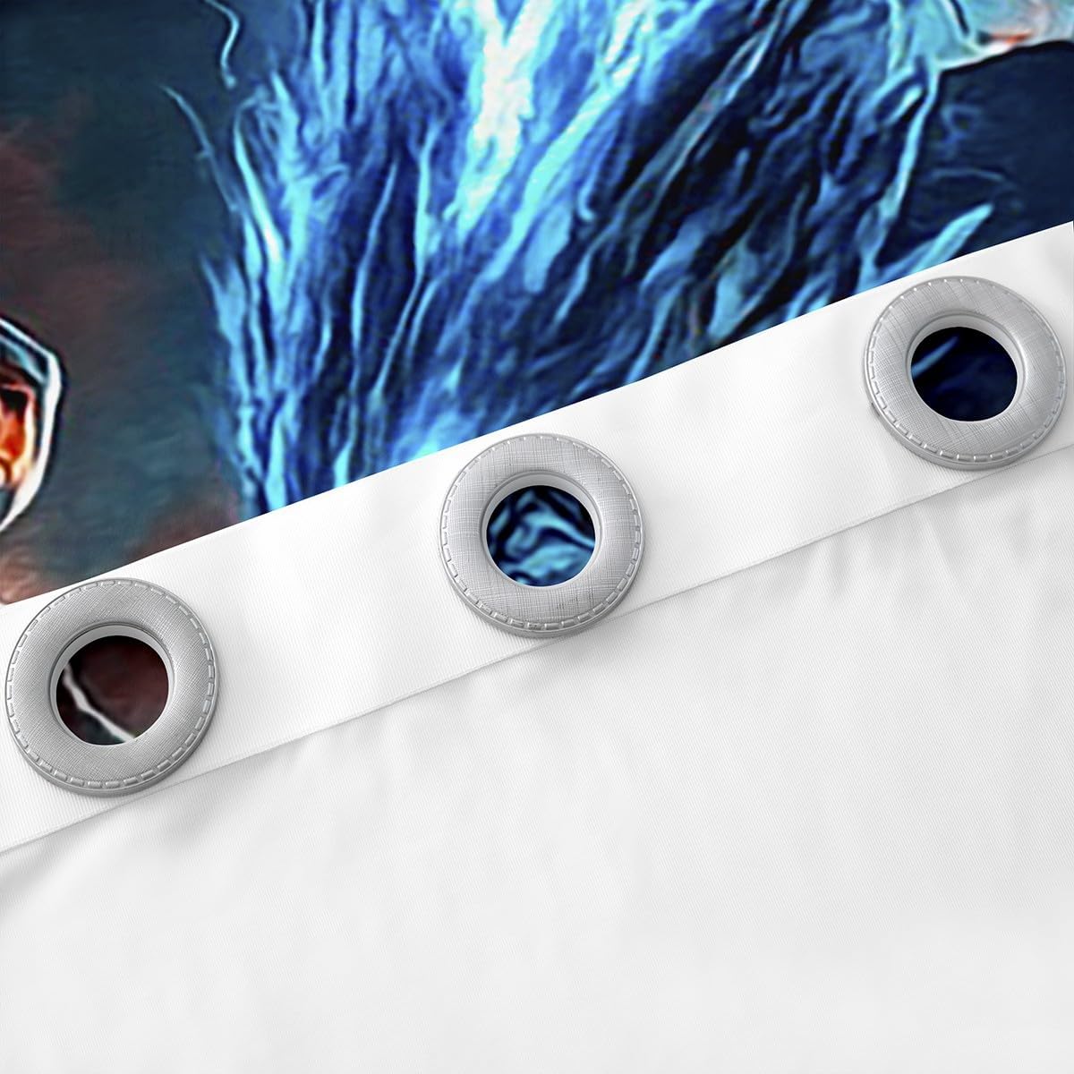 Feelyou Dragon Curtains for Bedroom Living Room (2 Panels, 52 x 63 Inch) Dragon Stuff Blackout Curtain Wild Life Darkening Drapes Thunder and Lightning Window Treatments Blue Orange