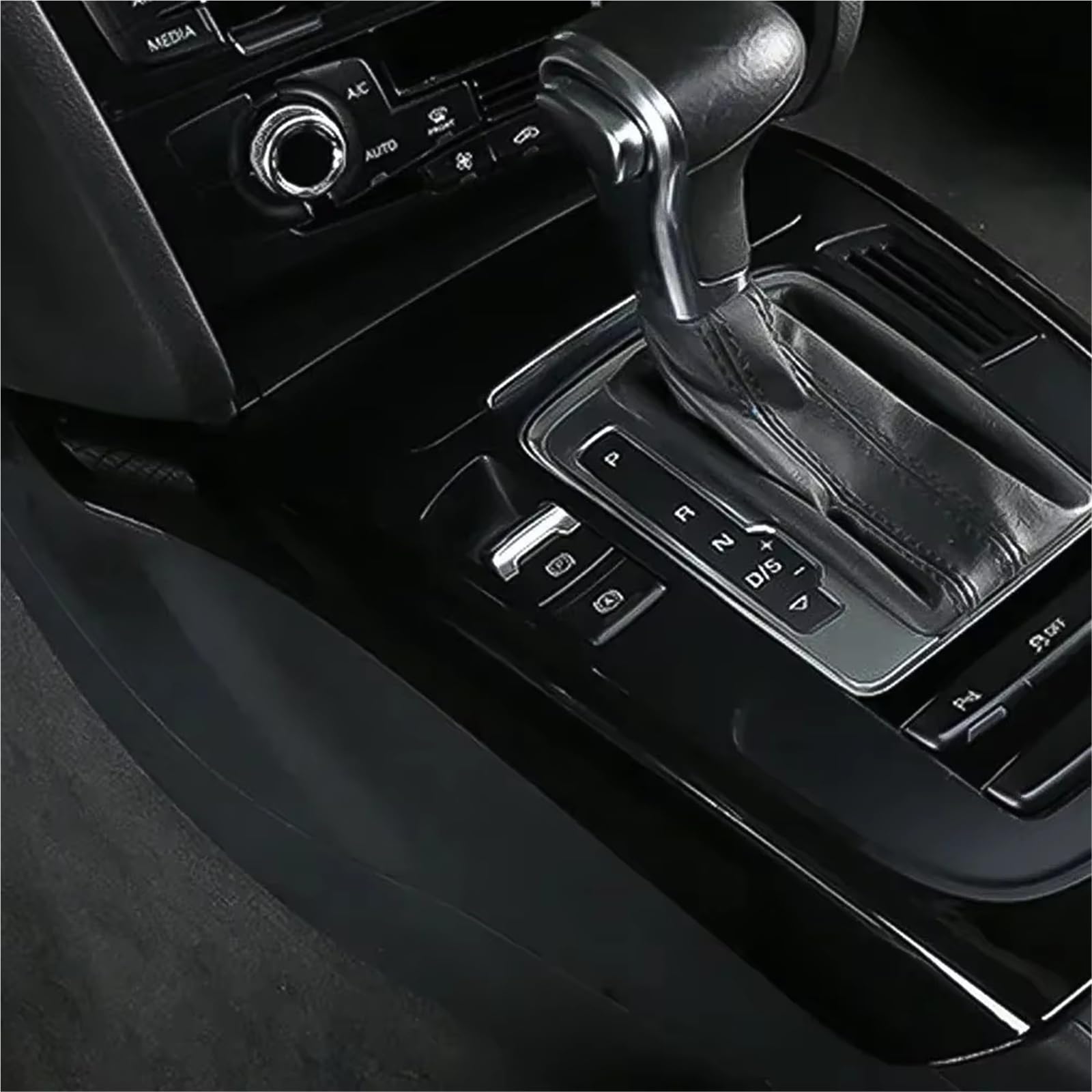 Rivestimento Pannello Cambio Console Centrale Per Q5 Per SQ5 2009-2018 Accessori Auto Pannello Cambio Decorazione Cornice Console Centrale Adesivo Modifica Interni(Silver)