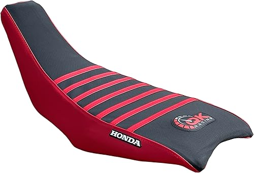 Funda de asiento compatible con Honda 2004-2018 TRX450 TRX 450R TRX 450 R TRX 450ER TRX 450 ER Quad (parte superior rojanegra)