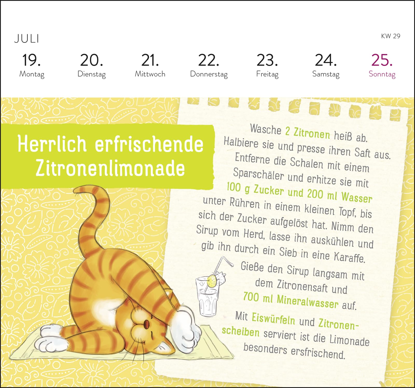 Postkartenkalender 2027: Om-Katze: In der Ruhe liegt die Kraft: Wochenkalender zum Aufstellen, Tischkalender mit Spiralbindung und 53 Postkarten zum Heraustrennen