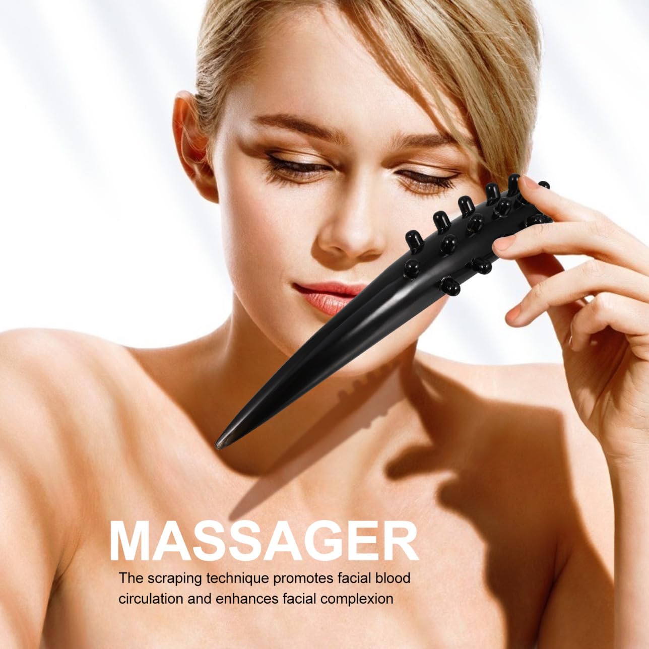 Kratzmassagekamm Für Handheld-ox-kopfhautmassage Praktischer Körpermassagekamm Mit Kratzplatte Für Schönheits-massage