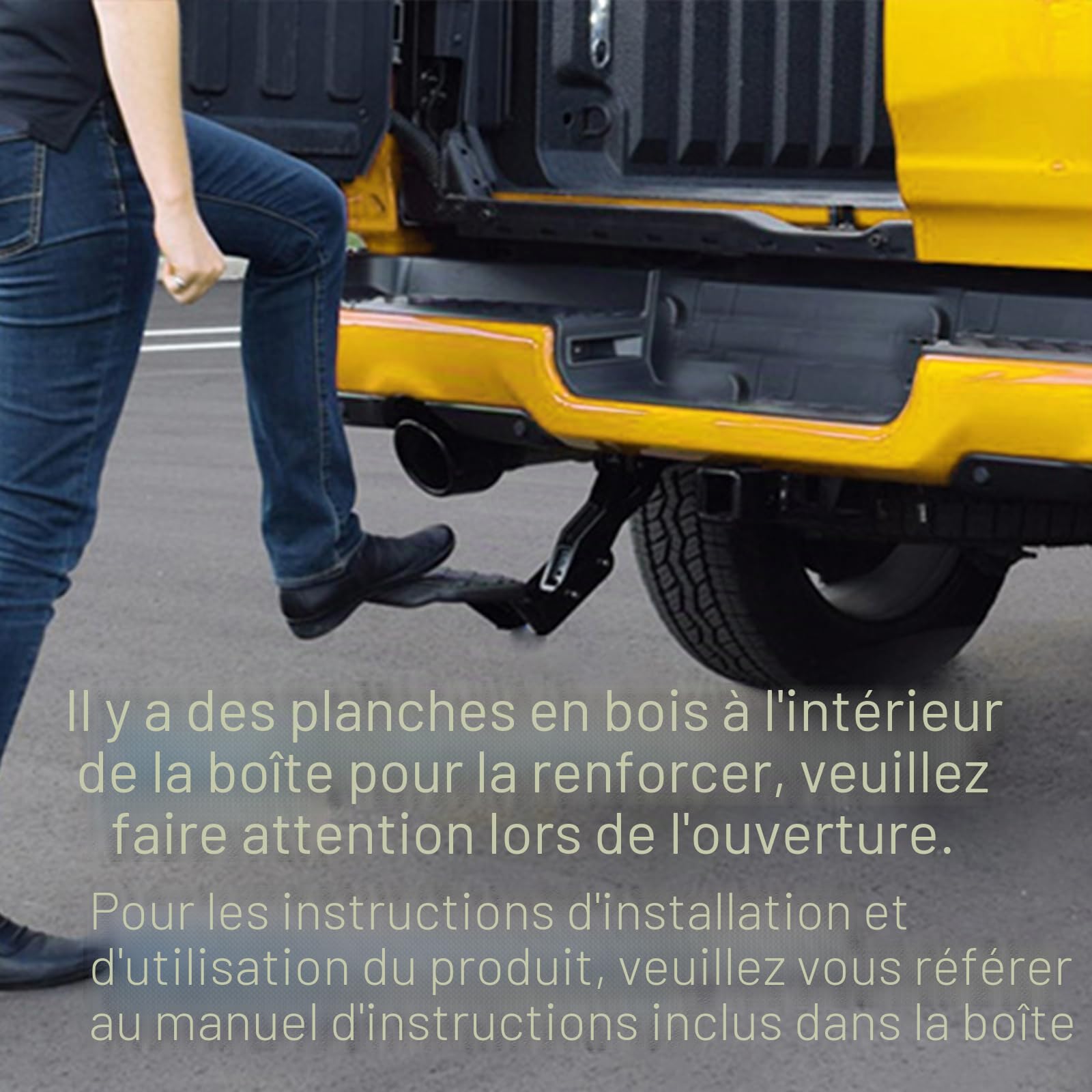 Marche arrière pour lit 82215289AG Compatible avec Dodge Ram Dodge Ram 1500 DT 2019 2020 2021 2022 Marche arrière rétractable de porte-bagages Remplace 82215289AB 82215289AC 82215289AD