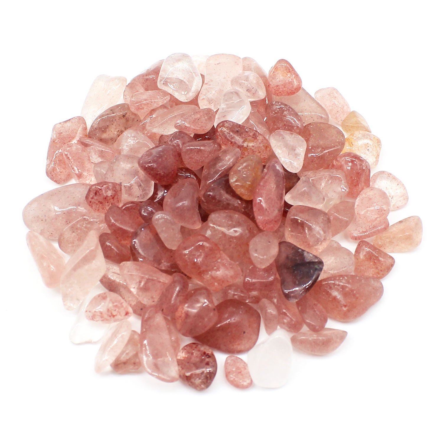 JARTC 1 OZ Garnet Small Tumbled Chips Crushed Stone Healing Reiki Crystal Jewelry Making Home Decoration Aquarium Décor Gravel — view 18