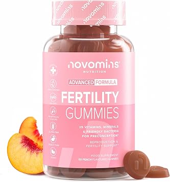 Novomins Novomins Fertilité Féminine - 60 Gummies avec Vitamines et Probiotiques
