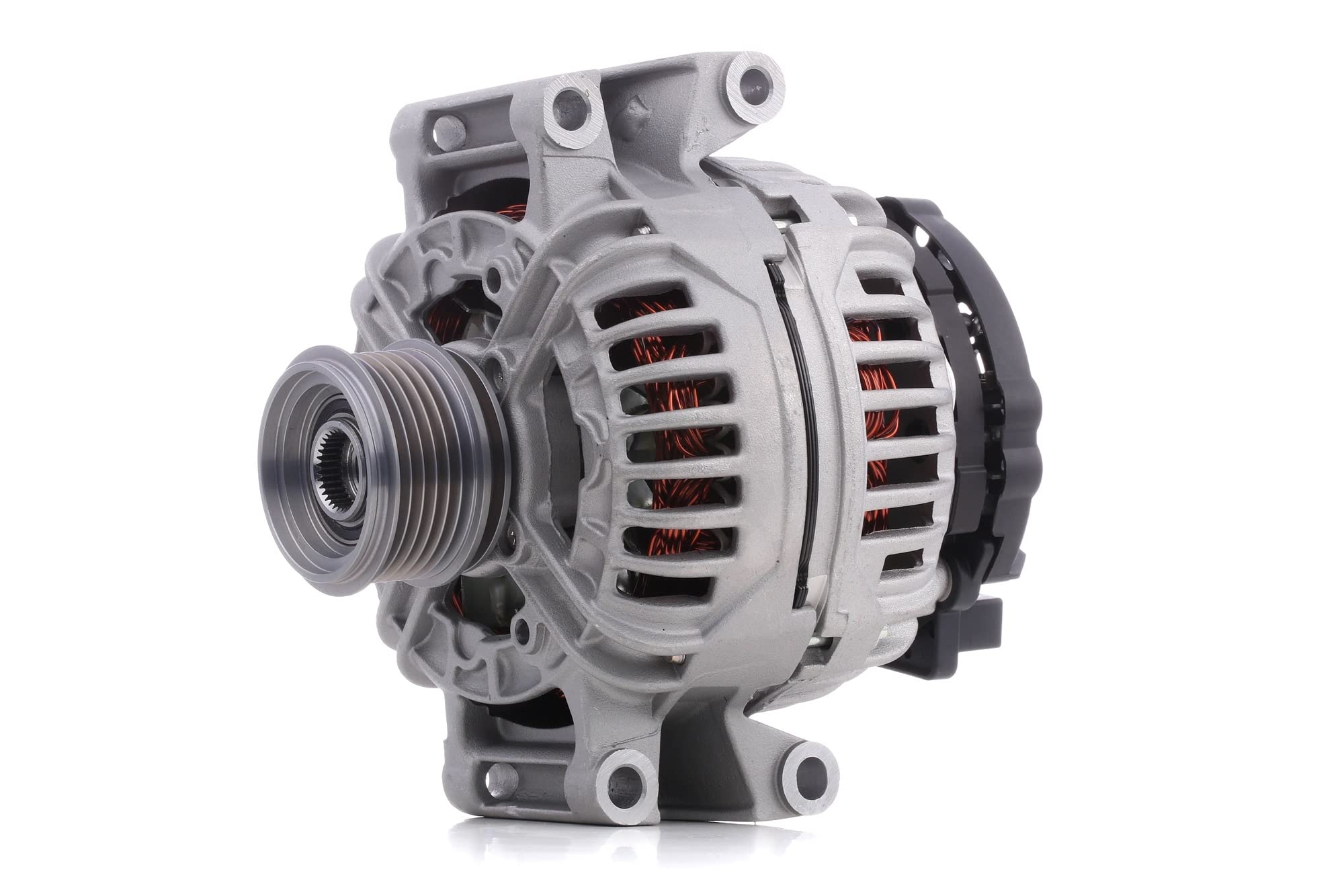 RIDEX 4G0191 Lichtmaschine 120A Generator LiMa 14V Alternator mit Freilaufriemenscheibe Kompatibel mit VW POLO 9N 06B903016AE 06B903016P 06B903016PX