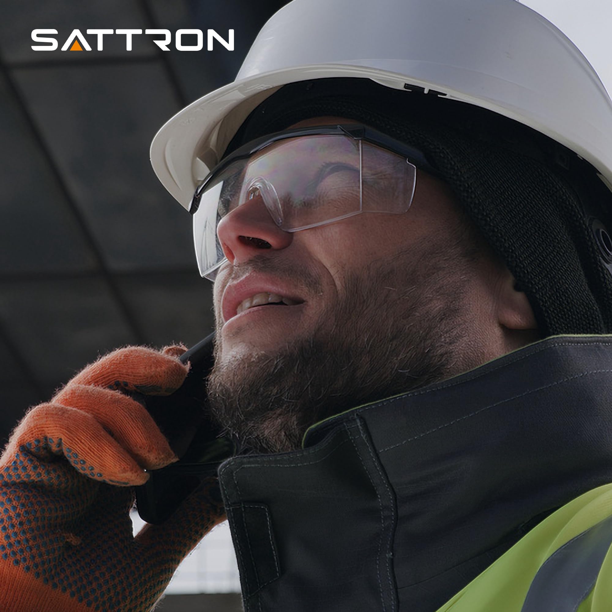 Gafas de seguridad transparentes, paquete de 12 gafas de seguridad ajustables, amplia visión, resistentes a los impactos, protección UV, protección ocular protectora para trabajo industrial
