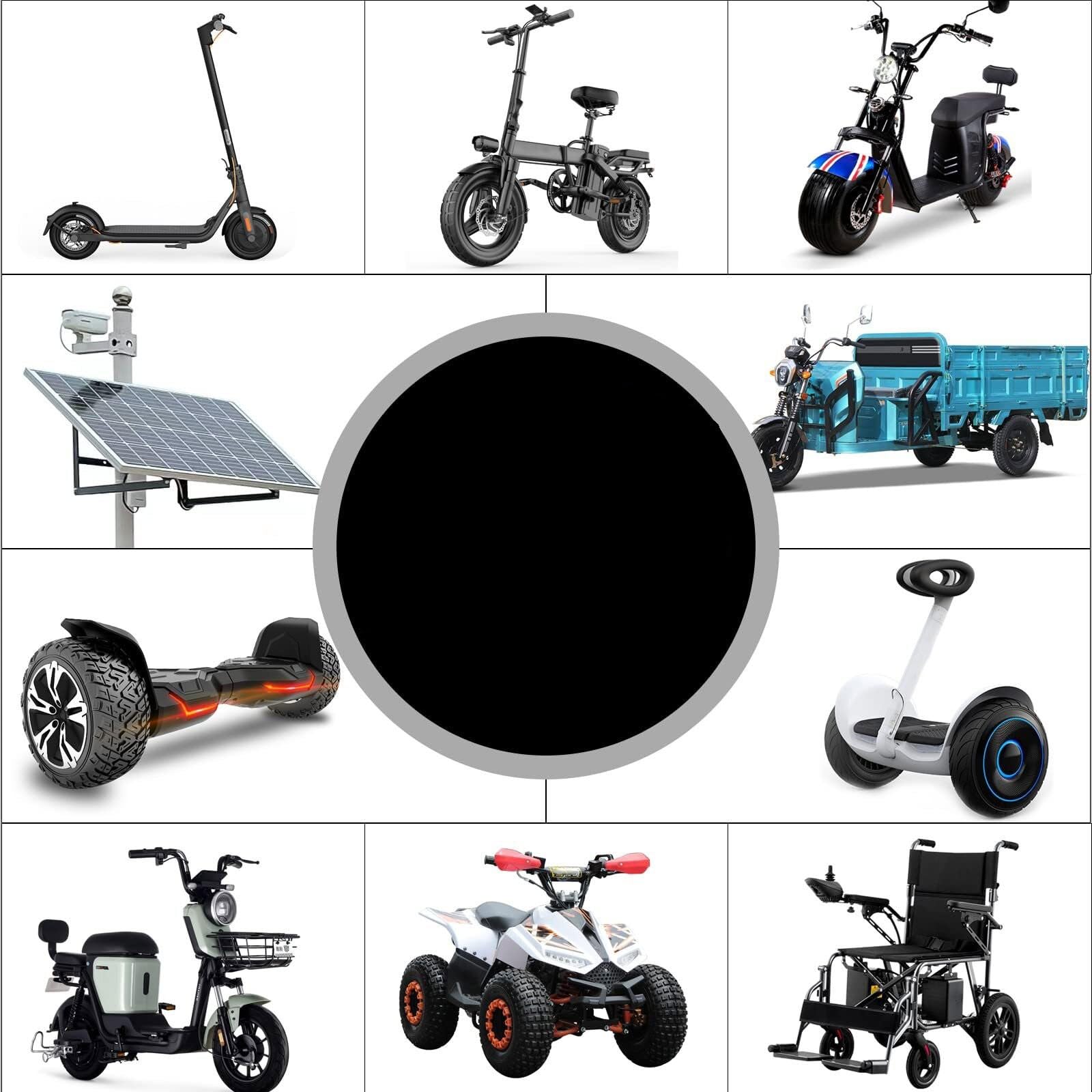 36V 38AH 10S2P Batterie Lithium De Remplacement pour Scooter Électrique Batterie De Remplacement Matériau PVC Étanche with BMS and Charger pour 200W-500W Moteur 36V 38Ah,XT60+JST
