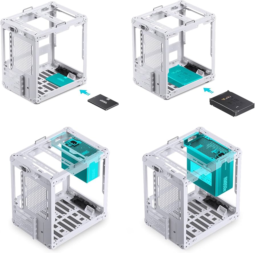 Amazon.co.jp: PCケース MESH JONSBO C6-ITX ITXケース 高さ