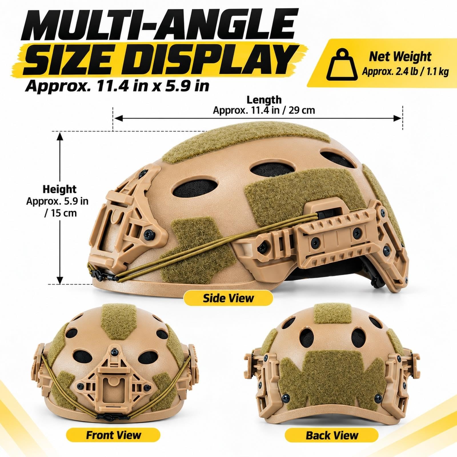 Casco Cosplay Bambini con Modello Quad-Tube e Passamontagna Nero