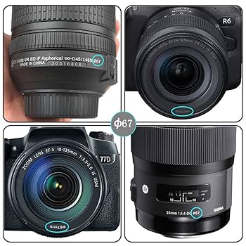 Canon RF 24-105mm f/4L IS USM + フィルター Amazon.com : 67mm HD UV Filter for Canon R6 R5 W/24-105mm f