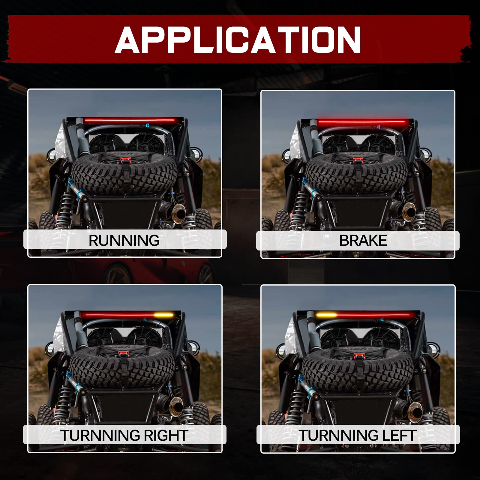 Buy Wayup 30 Inch LED Tail Light Strip, UTV LED Trailer Light Bar Truck