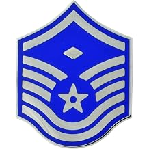 Air Force Enlisted Metal Rank - MSGT- With Diamond - 1 Pair