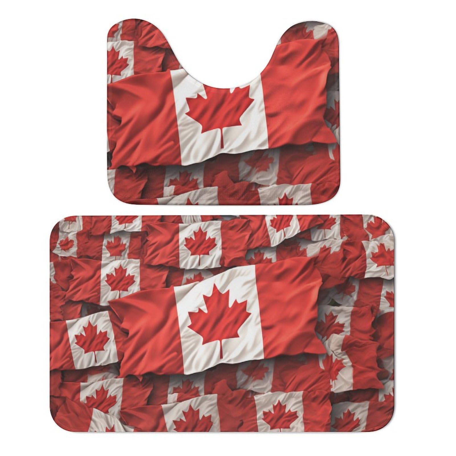 Tapis de salle de bain au motif canadien pour un confort et des finitions soignées