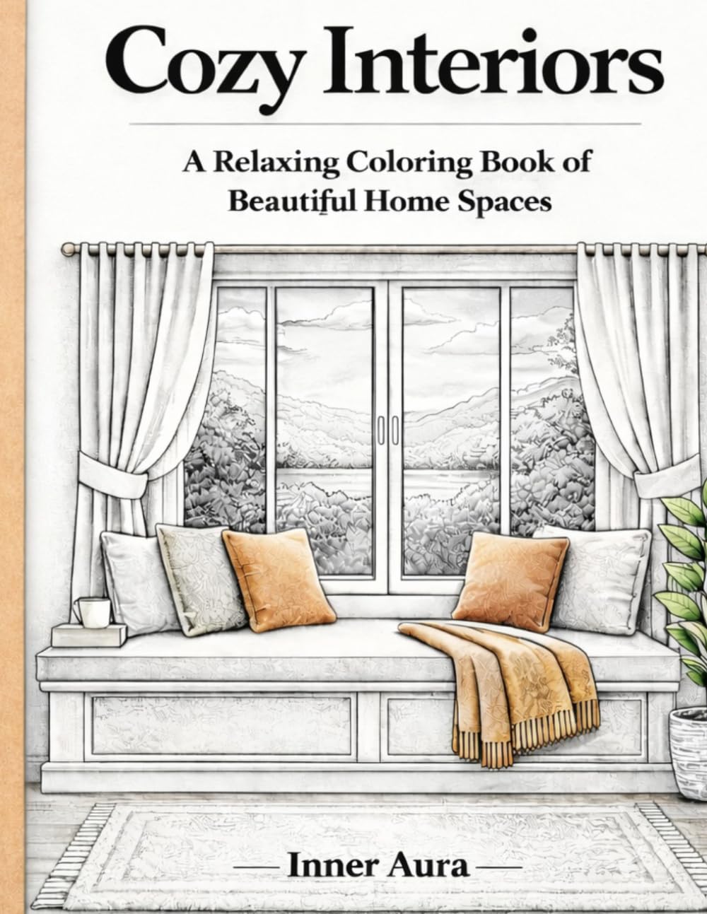 Cozy Interiors: A Relaxing Coloring Book of Beautiful Home Spaces