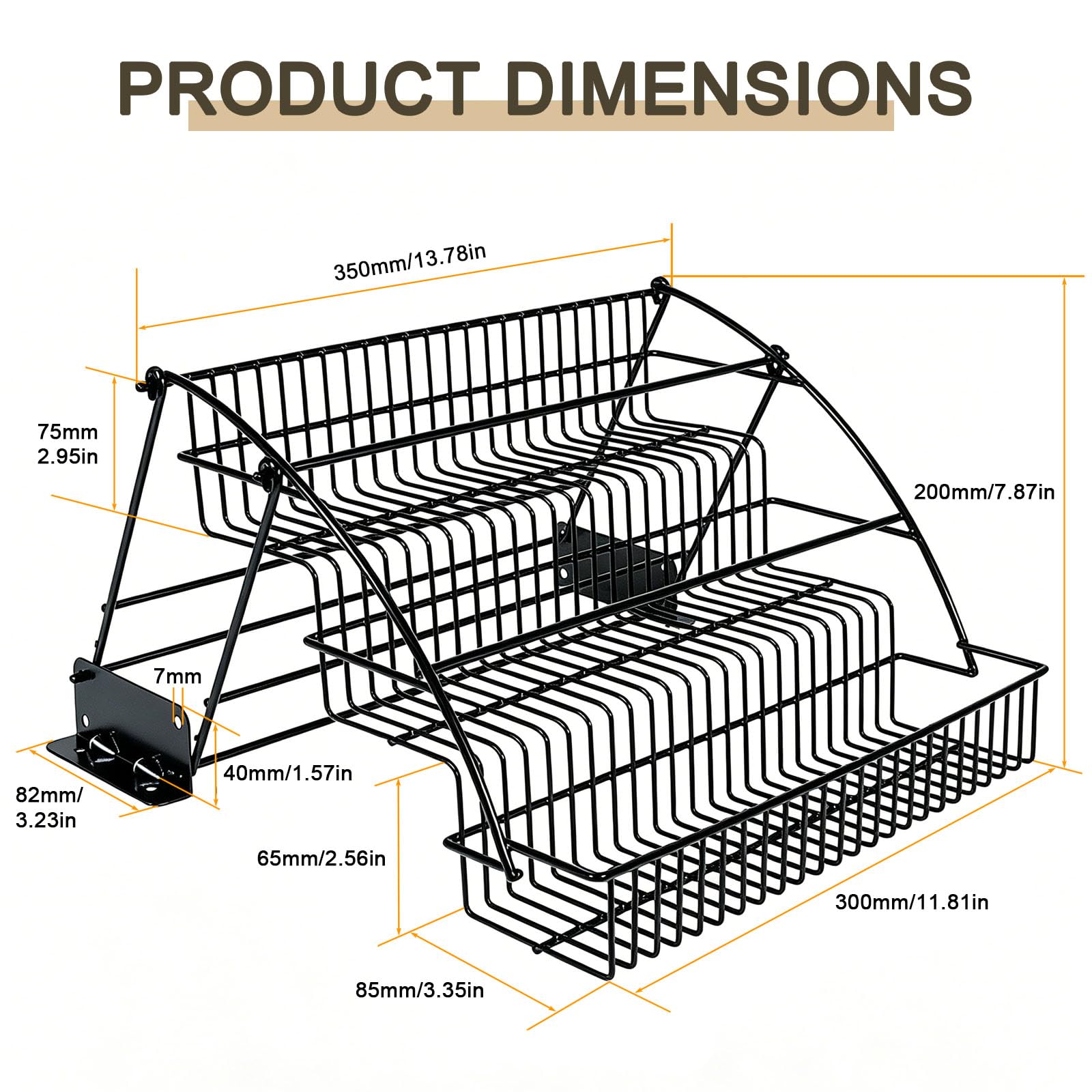 Ausziehbarer Schrank-Organizer, 3-stufig Ausziehbarer Gewürzregal für Küchenschrank für Hängeschrank, Multifunktionales Heben Pull-Down-Regal-Schrank-Organizer Platzsparend