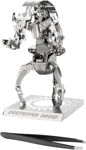 Metal Earth Star Wars Destroyer Droid 3D Kit de modelo de metal con pinzas Fascinaciones