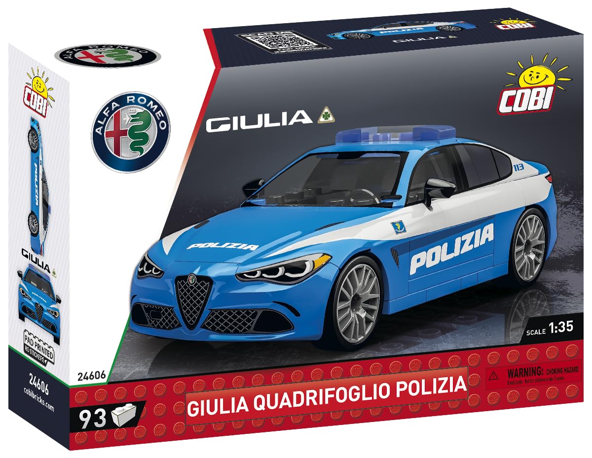 Amazon.com: COBI Alfa Romeo Gulia Quadrifoglio Polizia