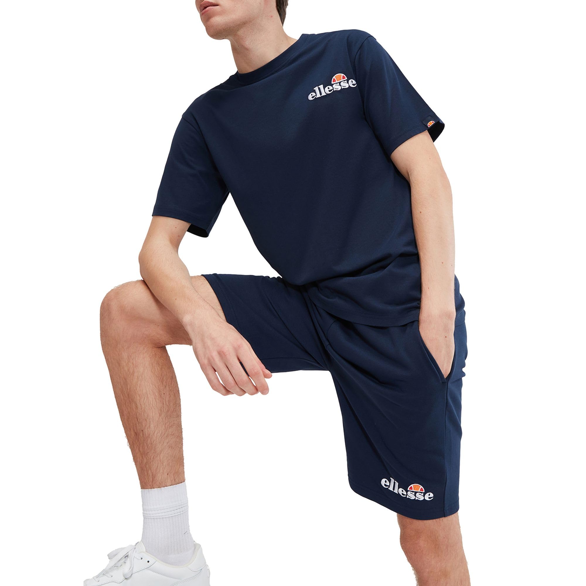Ellesse Herren Voodoo T-Shirt, Kurzarm, Einfarbig, | Rundhals, Regular Geschnitten, Marken